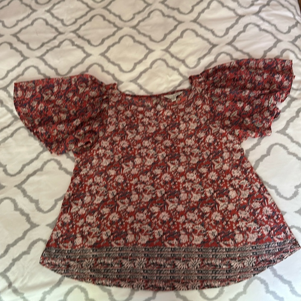 Lucky brand short sleeved print shirt